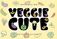 Veggie Cute Font Poster 1