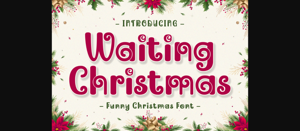Waiting Christmas Font Poster 3