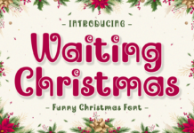 Waiting Christmas Font Poster 1