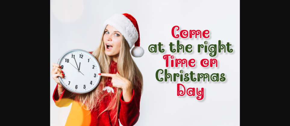 Waiting Christmas Font Poster 5