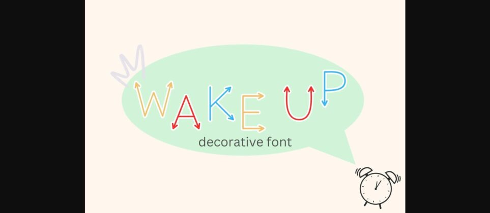 Wake Up Font Poster 3