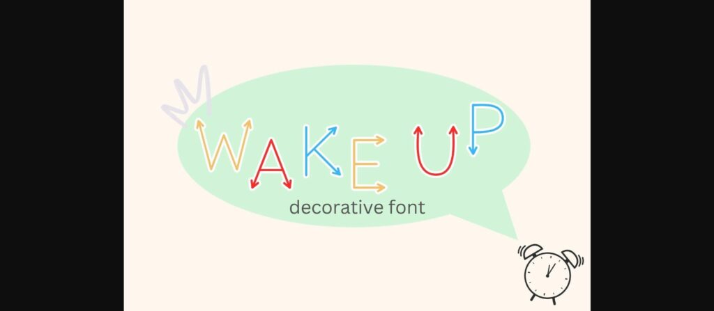 Wake Up Font Poster 1