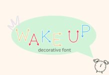 Wake Up Font Poster 1