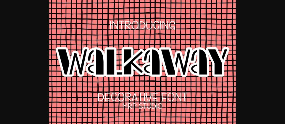 Walkaway Font Poster 3