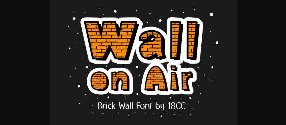 Wall on Air Font Poster 3