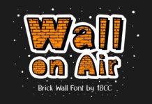 Wall on Air Font Poster 1