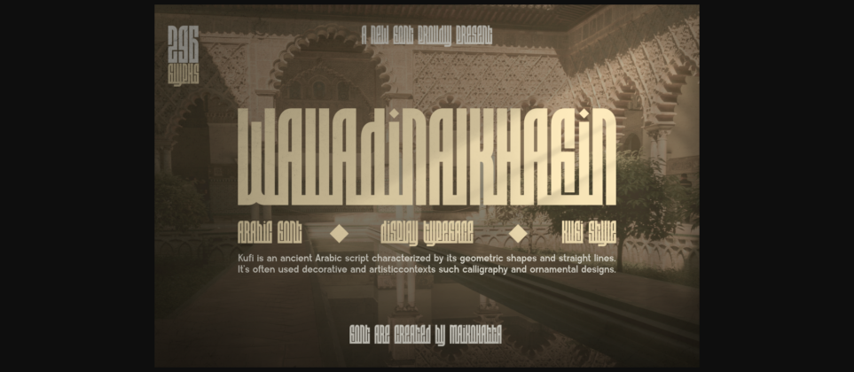 Walladinalkhafin Font Poster 3