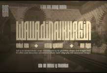 Walladinalkhafin Font Poster 1