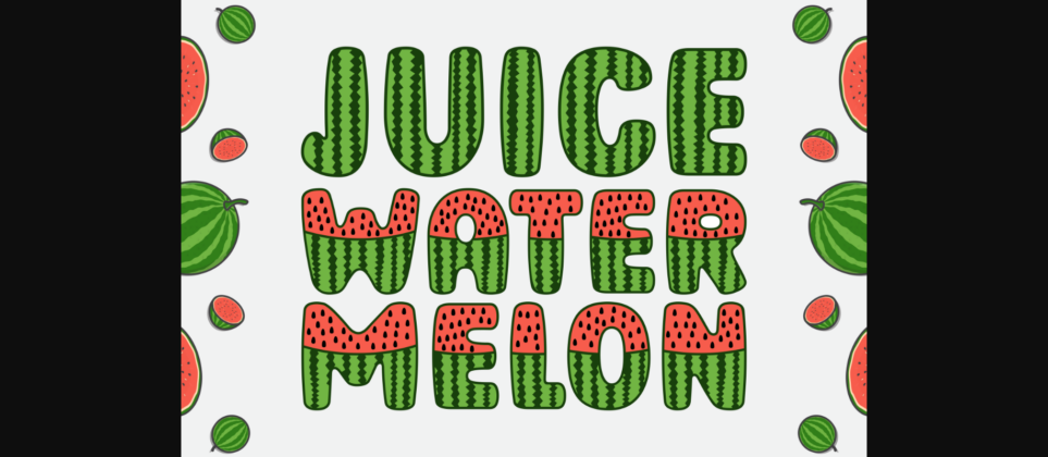 Watermelon Farmhouse Font Poster 6