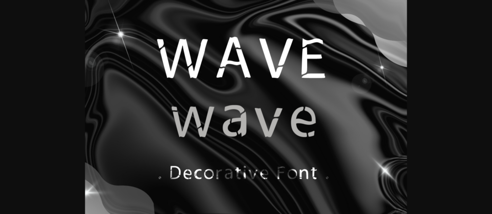Wave Font Poster 3