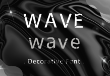 Wave Font Poster 1