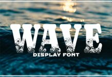 Wave Font Poster 1