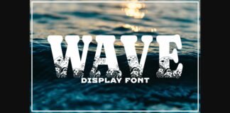 Wave Font Poster 1