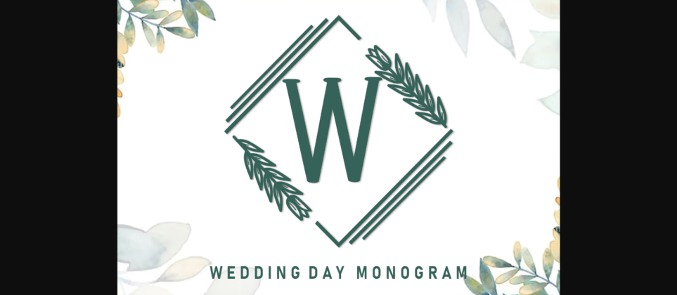 Wedding Day Monogram Font Poster 3