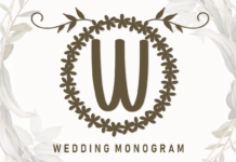Wedding Monogram Font Poster 1