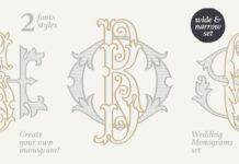 Wedding Monograms Font Poster 1