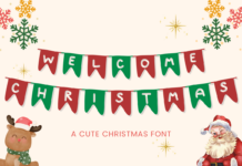 Welcome Christmas Font Poster 1