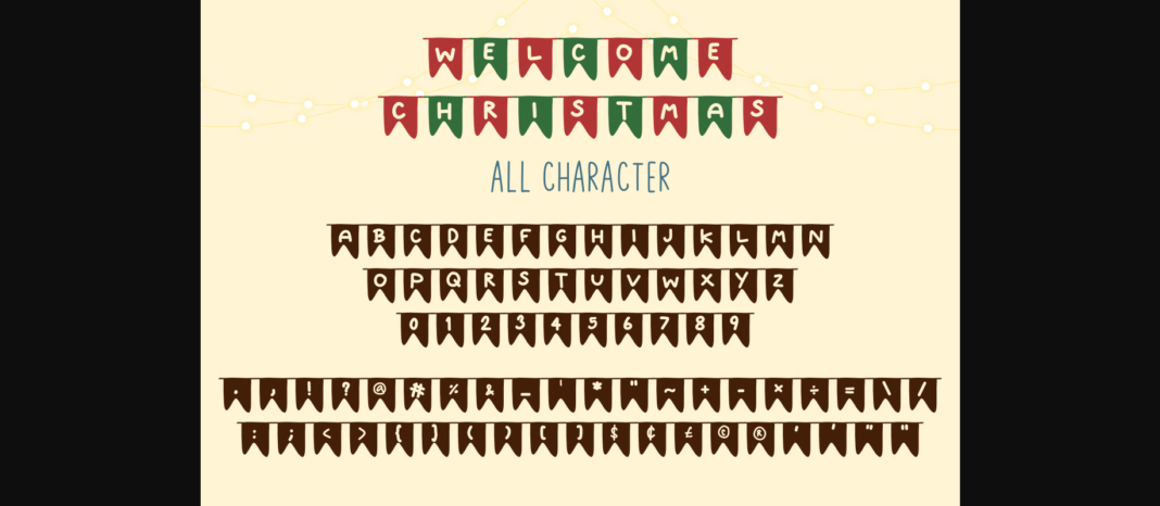 Welcome Christmas Font Poster 7