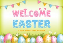 Welcome Easter Font Poster 1
