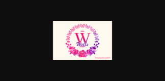 Wells Monogram Font Poster 1