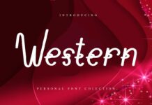 Western Font Poster 1