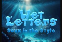 Wet Letters Font Poster 1