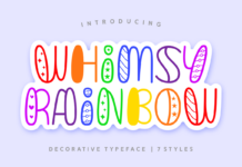 Whimsy Rainbow Font Whimsy Rainbow Font Poster 1