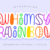 Whimsy Rainbow Font