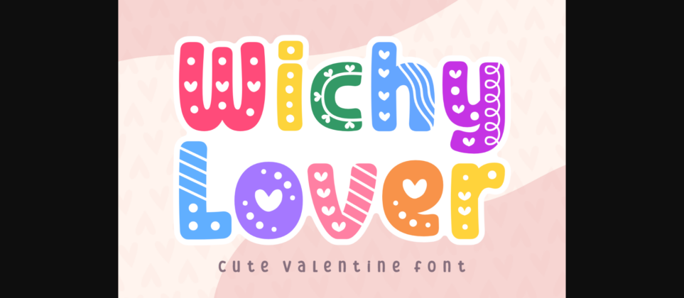 Wichy Lover Font Poster 3