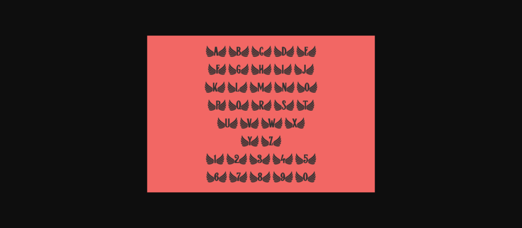 Wing Font Poster 5