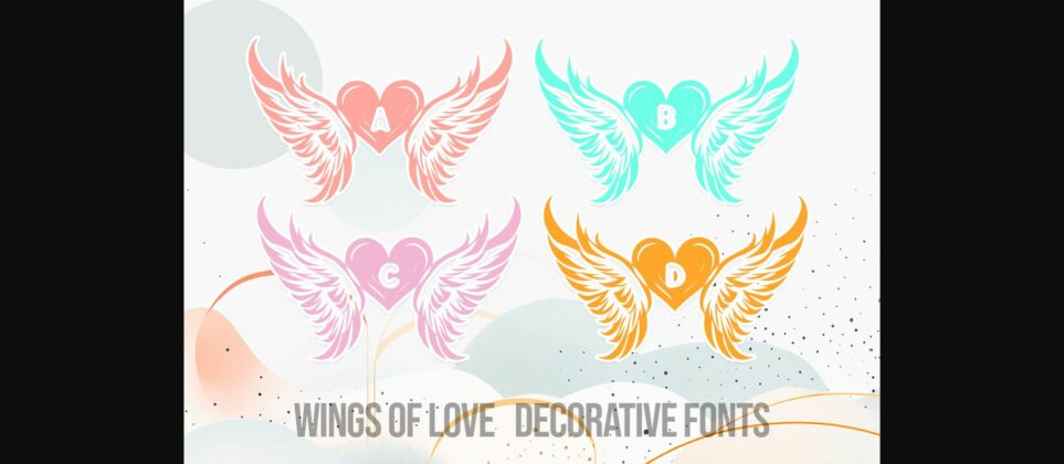 Wings of Love Font Poster 3