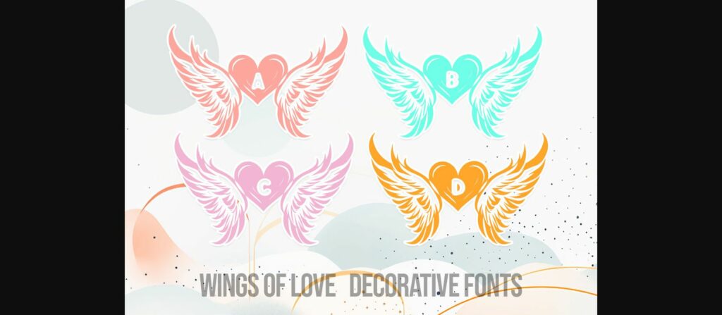 Wings of Love Font Poster 1