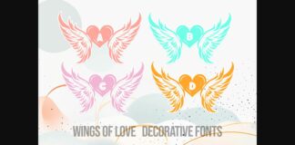 Wings of Love Font Poster 1