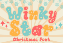 Winky Star Font Poster 1