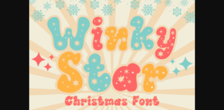 Winky Star Font Poster 1