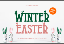 Winter Easter Font Poster 1