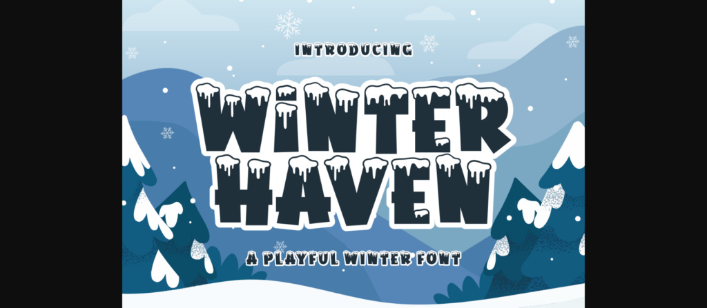 Winter Haven Font Poster 3