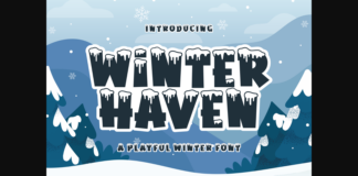 Winter Haven Font Poster 1