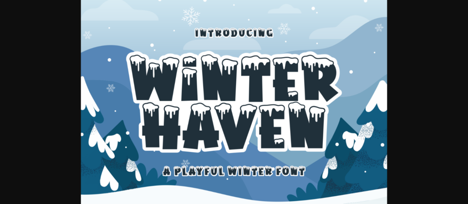 Winter Haven Font Poster 1