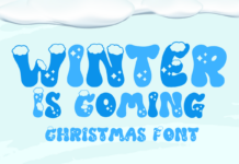 Winter is Coming Font Poster 1