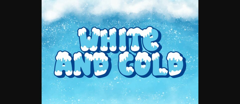 Winter Snowy Font Poster 6