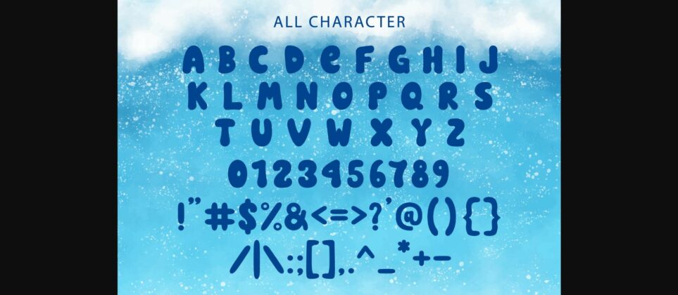Winter Snowy Font Poster 8
