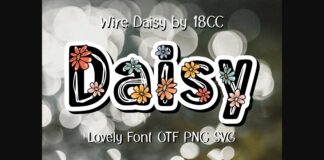 Wire Daisy Font Poster 1