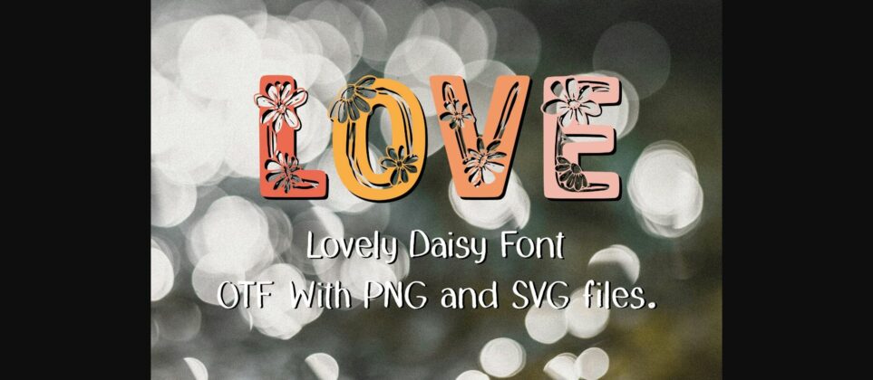 Wire Daisy Font Poster 4