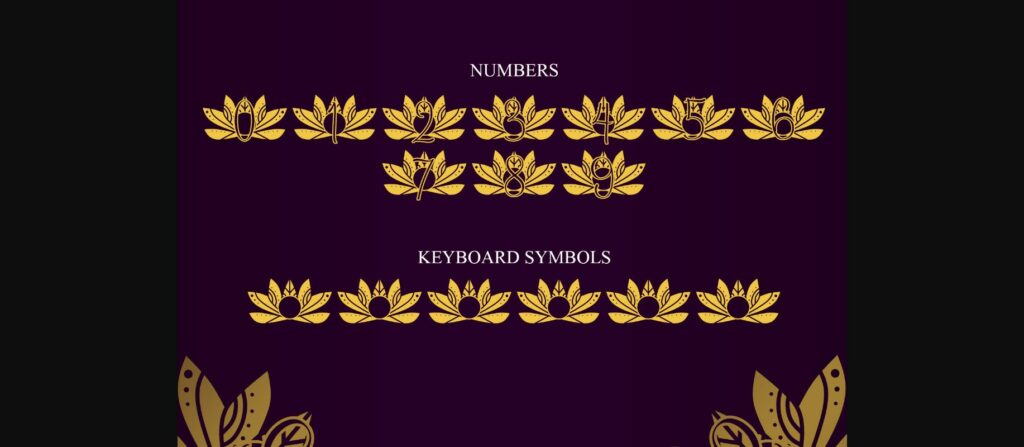 Wisdom Lotus Mandala Font Poster 7