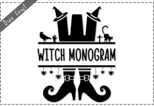 Witch Monogram Font Poster 1