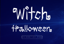 Witch Halloween Font Poster 1