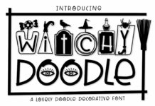 Witchy Doodle Font Poster 1