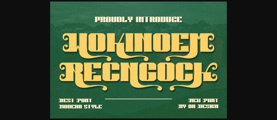 Wokinoem Recngock Font Poster 3