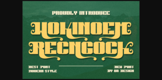 Wokinoem Recngock Font Poster 1